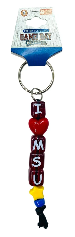 Mississippi State Bulldogs Llavero con Cuentas-Llavero por Día de Juego-Nuevo Foto 2 de 2