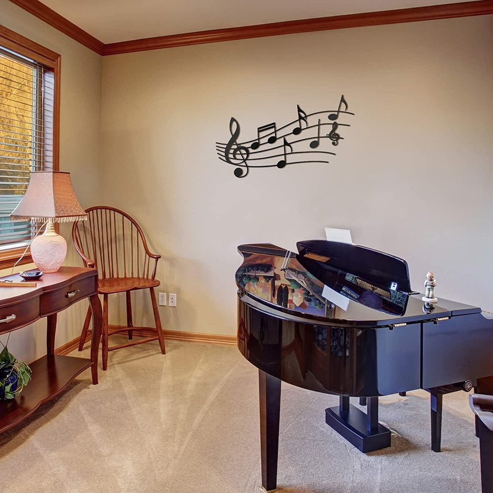 Music Note Wall Decor Metal Music Notes Wall Art Music Theme Note Decor