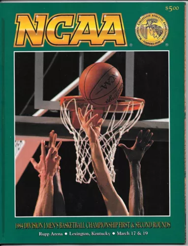 1994 TIM DUNCAN WAKE FOREST FIRST NCAA TOURNAMENT PROGRAM RARE - CGC CANDIDATE