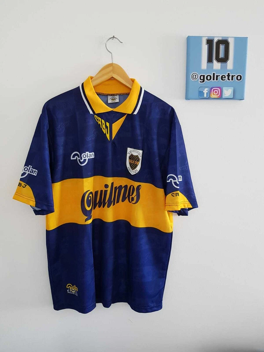 CA BOCA JUNIORS 96-97 Home Shirt L - Camiseta Nike Vintage - Maradona #10 Maglia EUR 149,92 - FR