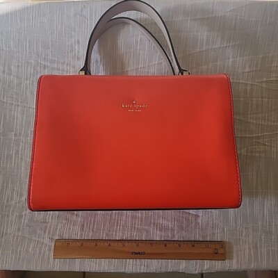 Kate Spade New York 2 Tone Handbag, Red and Beige
