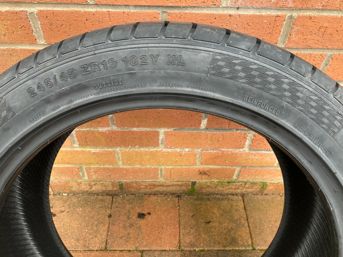 2 X 245/45ZR19 102Y XL ACCELERA TYRES 245 45 19 EXTRA LOAD