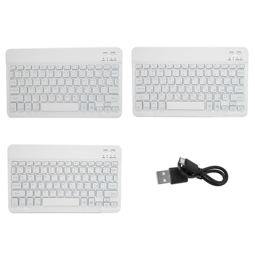 10inch RGB Backlight Wireless BT3.0 Keyboard Keycap For Phones Desktop PC Tablet - Picture 2 of 15