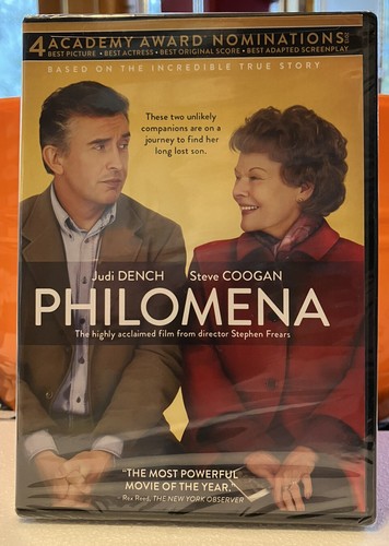 PHILOMENA DVD - stars Judi Dench / Steve Coogan - NEW / sealed - 2014 Starz