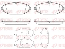 Remsa 1618.00 brake pad set, disc brake for Mercedes-Benz, Mercedes-Benz (BBDC)