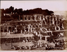 Italie, Roma, Monte Palatino, Palazzi di Caligola e Tiberio (I Secolo) Vintage p