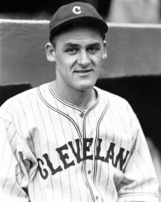Albert J Milnar of the Cleveland Indians in 1936 Baseball Old Photo