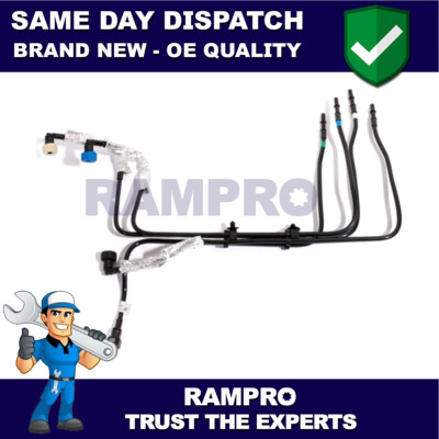 Rampro Rear Set of 4 Fuel Pipes Cluster Fits Land Rover Discovery 2.5 TD5