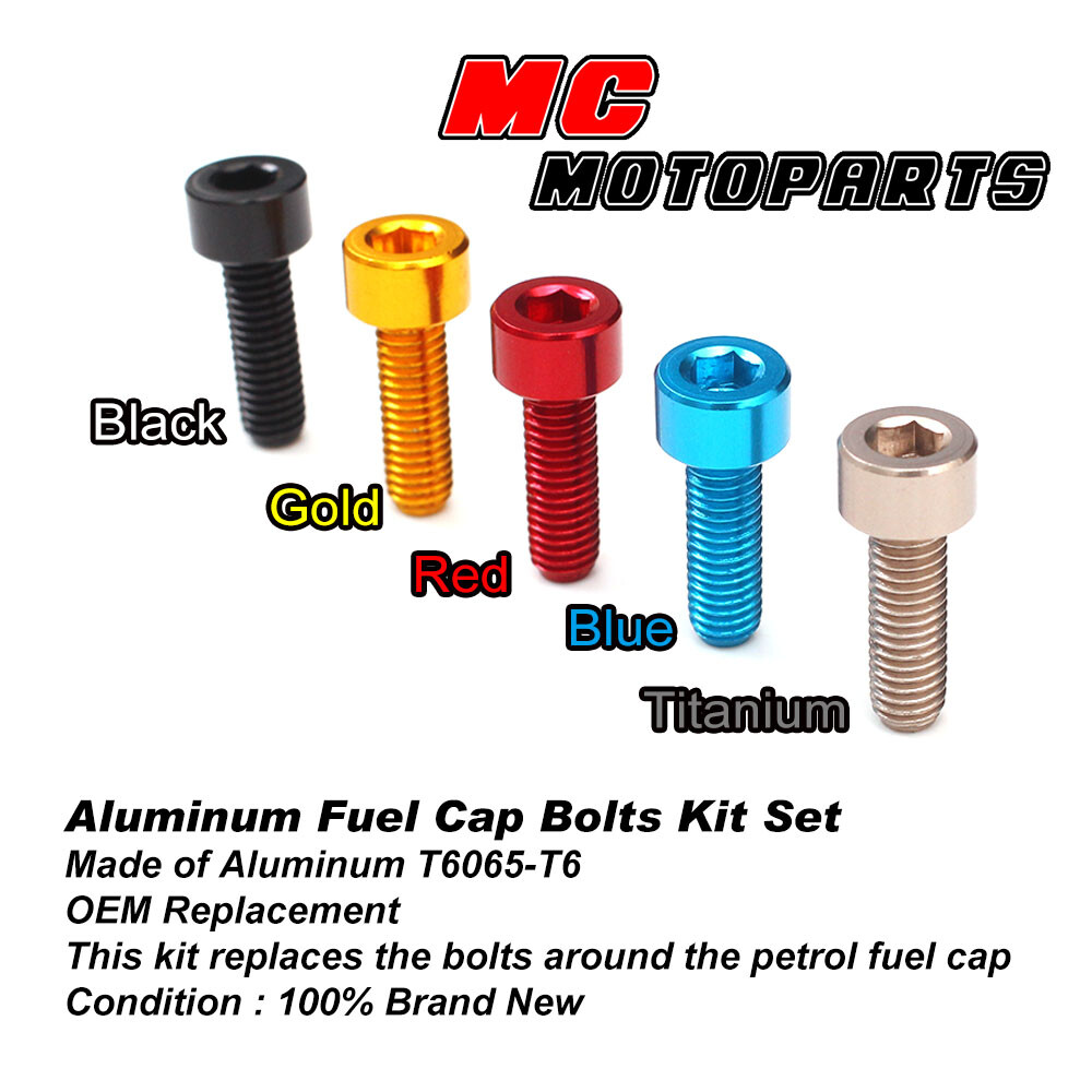 TITANIUM Aluminum Fuel Cap Bolts Kit For Suzuki GSXR 750 20132020 19