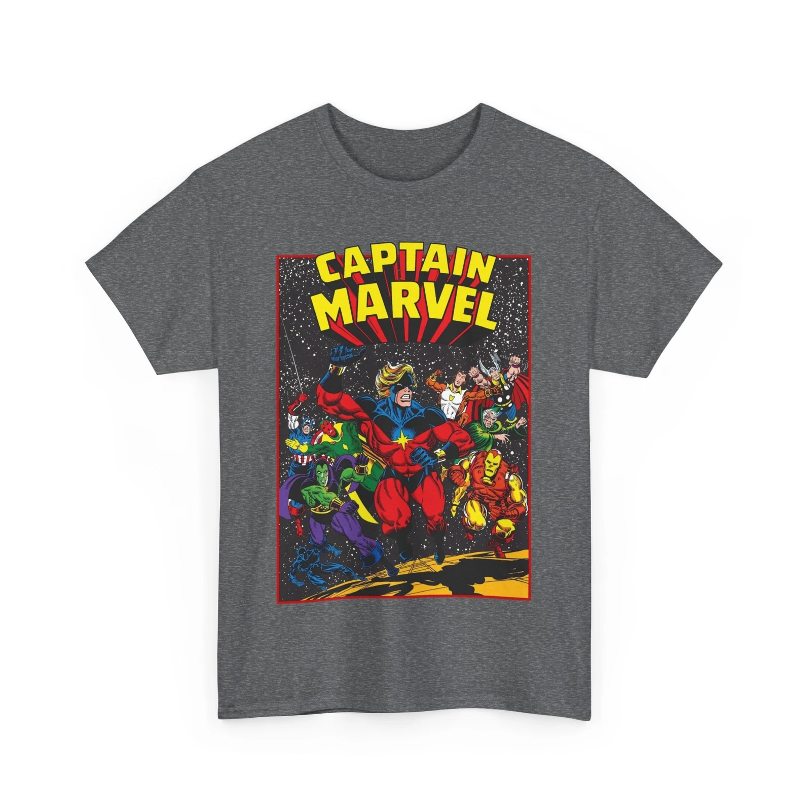 Captain Marvel T-Shirt - Marvel Comics - Jim Starlin Art - Mar-Vell - Kree