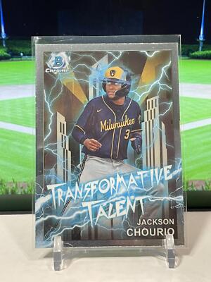 2023 Bowman Draft #TT-13 Jackson Chourio Transformative Talent Milwaukee Brewers