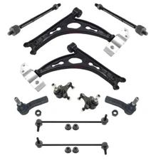 Front Lower Control Arms Tie Rods Ball Jnt for Volkswagen Jetta 2006 2010 2014