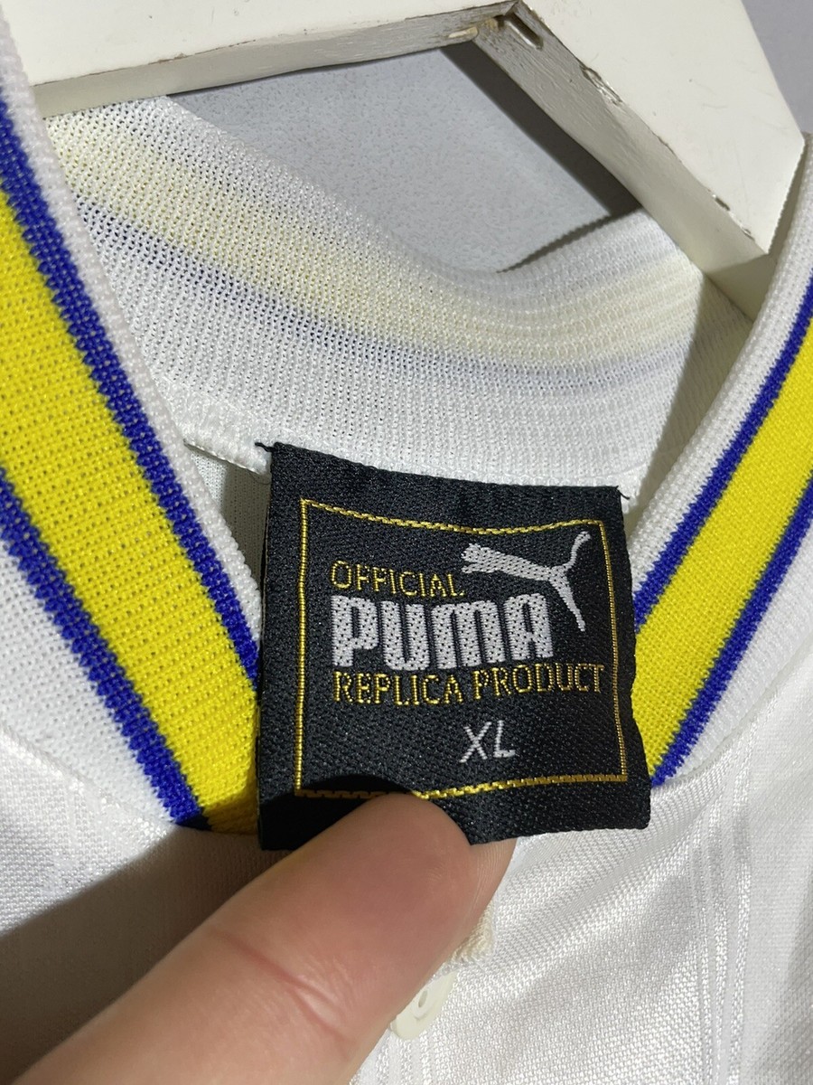 希少1996/98 リーズユナイテッド　Puma サッカーシャツ　古着　イエロー Leeds United Puma 1996/98 Vintage Football Shirt Soccer