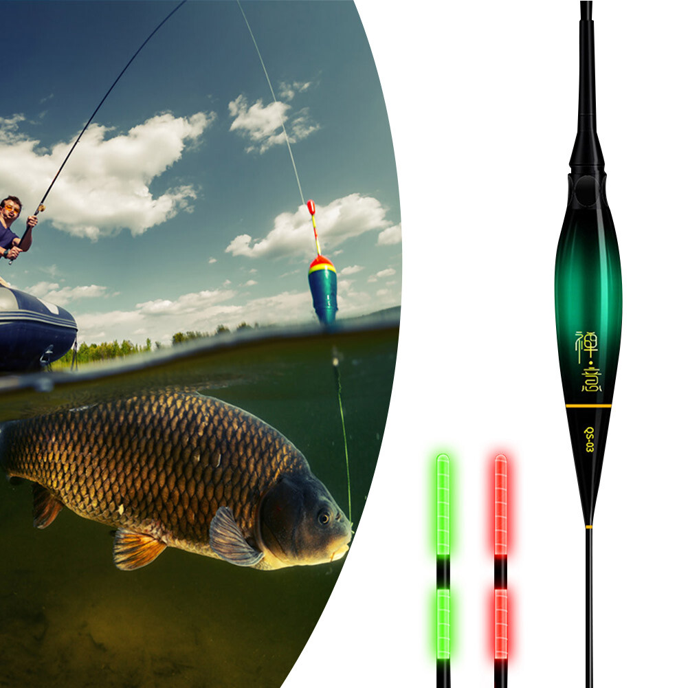 1.8 G Glowing Light Up Bobbers for Fishing with Luminous LED Stick