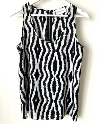 HAUT Zèbre SUD EXPRESS ⭐ Noir & Blanc Taille S 36 NEUF - Photo 1/4