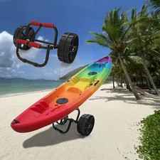 Foldable Durable Kayak Canoe Boat Carrier Cart Trailer Trolley Dolly Sand Wheels
