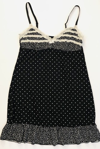 Marilyn Monroe Intimates Black & White Lingerie Chemise Sexy Nightgown Large