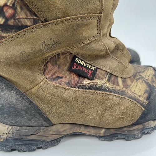 Cabela’s Gore-Tex Camo Zip Up Hunting Boots Ultra Insulation Size 10 W Scentlok - Picture 2 of 12