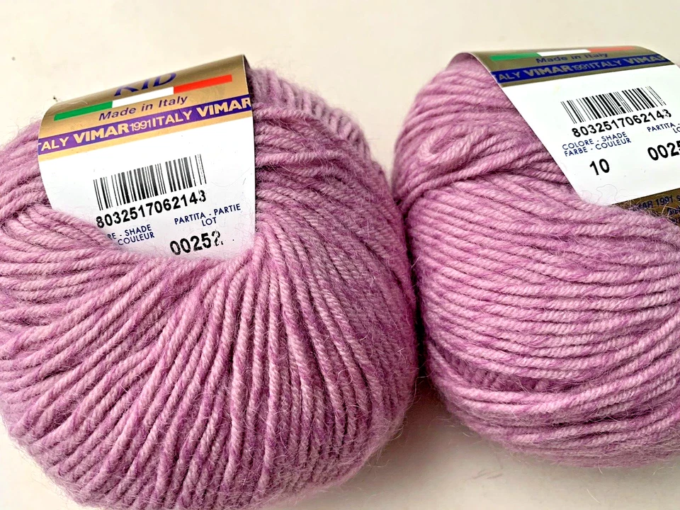 (2) Filatura di Crosa ZARA KID 金线 - #10 玫瑰粉红色 - 羊毛尼龙马海毛 — 第 3/4 张图片