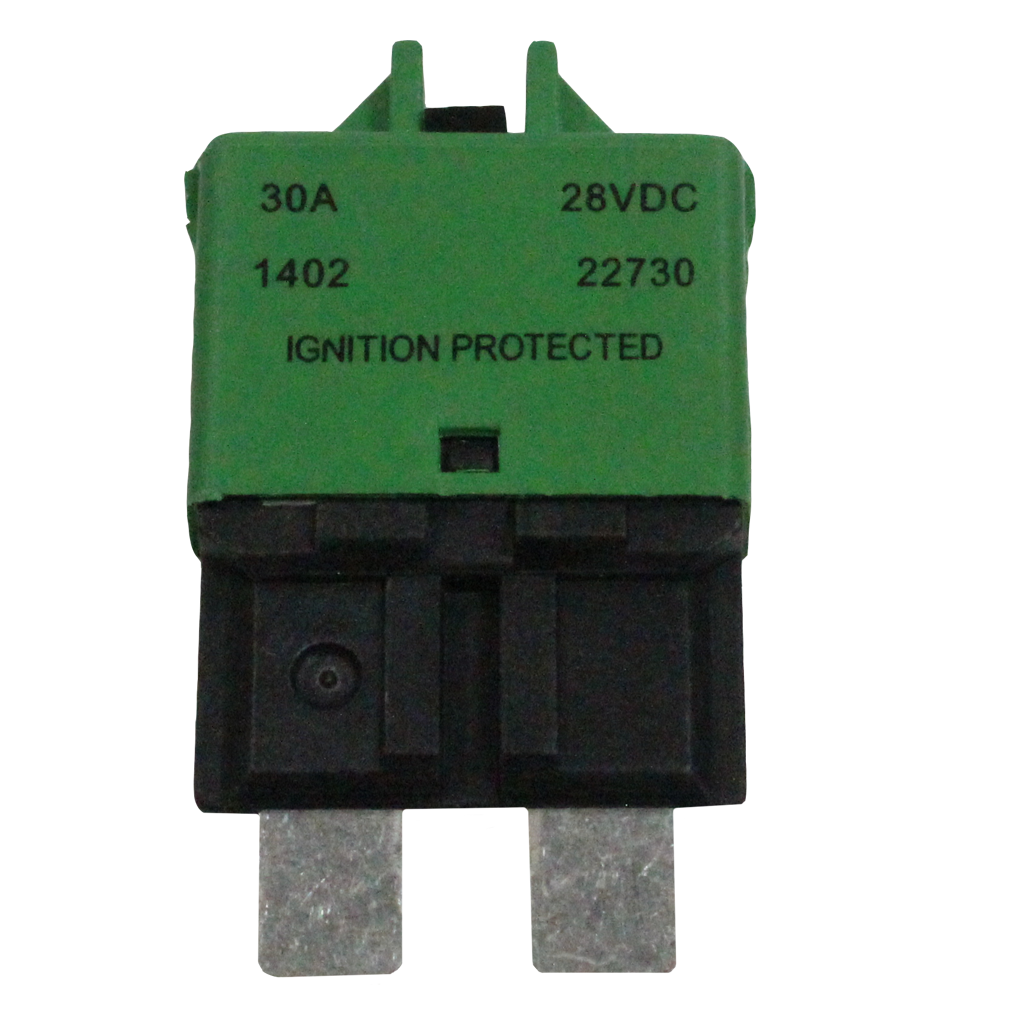 BUSSMANN 30AMP 1224V Resettable Blade Fuse Circuit Breaker Manual