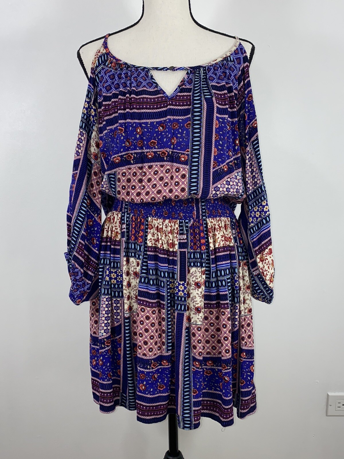 American Eagle Outfitters patchwork style boho co… - image 1