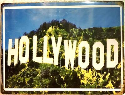 FREE SHIPPING! BUY or make OFFER B4 it s SOLD! 12x16 TIN SIGN Hollywood Pr2