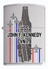 USS John F. Kennedy (CVN-79) Aircraft Carrier Zippo MIB Flight Deck BC