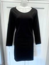 Sexy Little Black Dress Holiday Paries or Leggings Stretch Dress Long Sleeves L