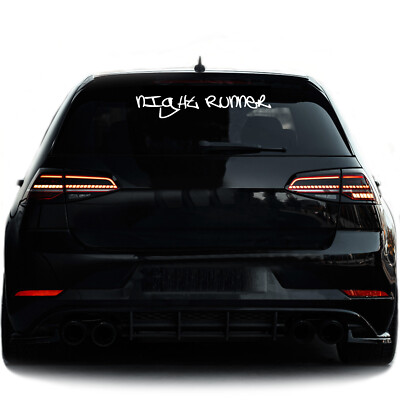 Autoaufkleber Night Runner Sticker Heckscheibe Karosserie FF 337 30cm
