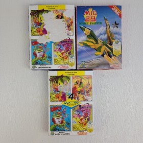 NES Lot of 3 Codemaster Camerica Games 4 Quattro Mig 29 Gold Silver Cart Tested