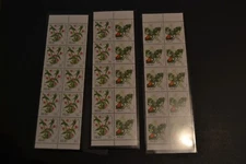 PALAU SCOTT #131A #133A #133B FLOWERS MNH COMPLETE BOOKLETS OF 10 SET OF 3