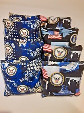 8 Cornhole Bean Bag Set U. S Military United States Navy