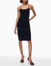 Aritzia Babaton Contour Sculpt Scoop Back Sleeveless Sheath Dress Black Size XS