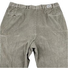 VTG Brooks Brothers Pleated Corduroy Pants Men Fit 36x34 Beige Cotton Made USA