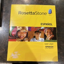 Rosetta Stone Espanol Level 1, 2  3 Version 3 Spanish Latin America