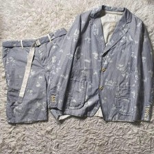 USED EXCELLENT CONDITION SACAI CASUAL SUIT 18SS SET, BELTED, PAINTED GOOD