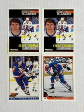 Steve Thomas 4 card lot 1991-92 Pinnacle 93-94 O-Pee-Chee Upper Deck Islanders