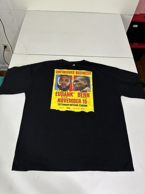 Boxraw Shirt Large Black Eubank Benn Unfinished Business Boxing Ring Magazine