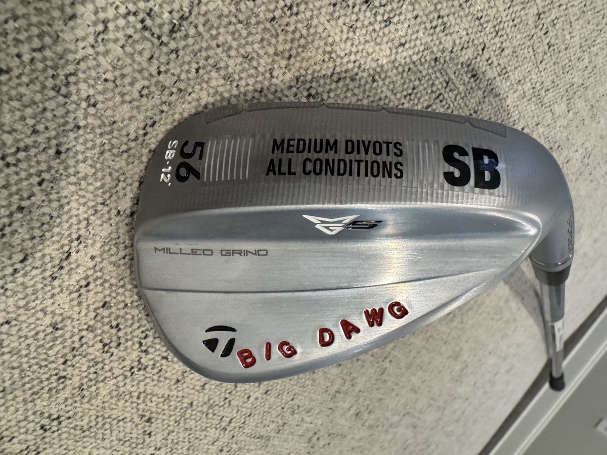 TaylorMade MG5 Forged Chrome 56° Custom UGA Stamped Sand Wedge DG