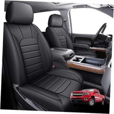 Seat Covers Custom Fit for 2019-2024 Chevy 5 Seats 2019-2024 008 Black
