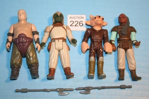 #226 VINTAGE STAR WARS LOOSE FIGURES 4 PACK JABBAS PALACE 83 KLAATU/RANCR KENNER