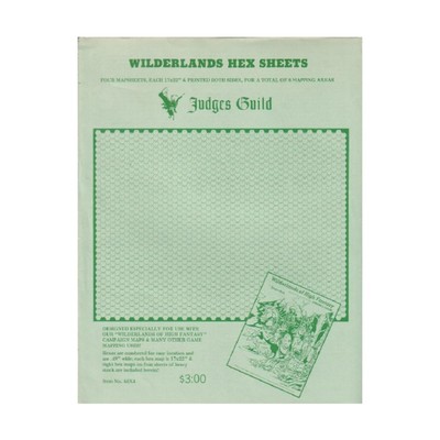 Judges Guild D&D Modul Wilderlands Hexblätter SW (Neu)