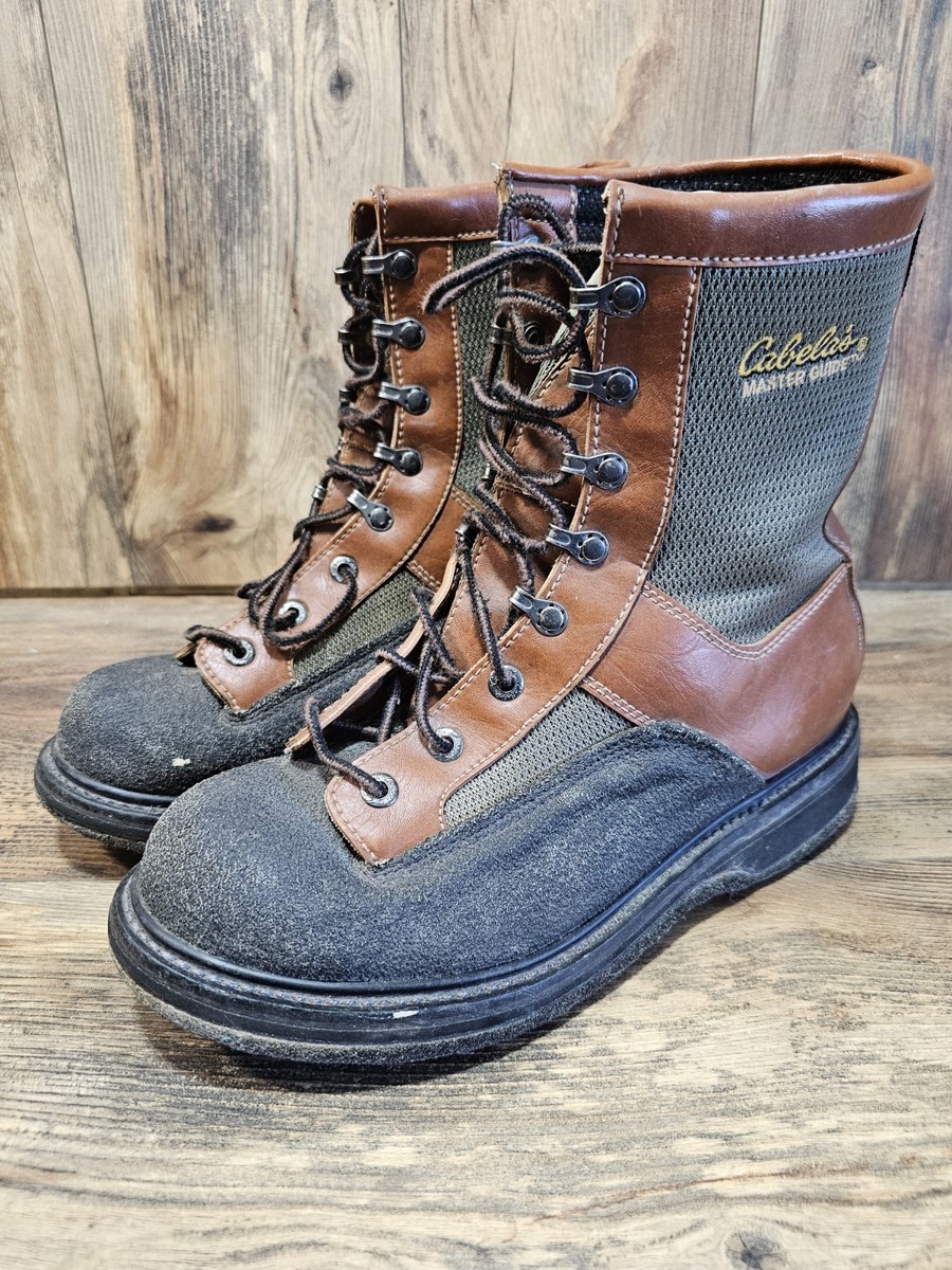 Cabela's Wading Boots Cabela's Master Guide Mens Size 10 Felt