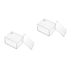 Set of 2 Portable Reptile Terrarium Tarantula Enclosure Aquarium