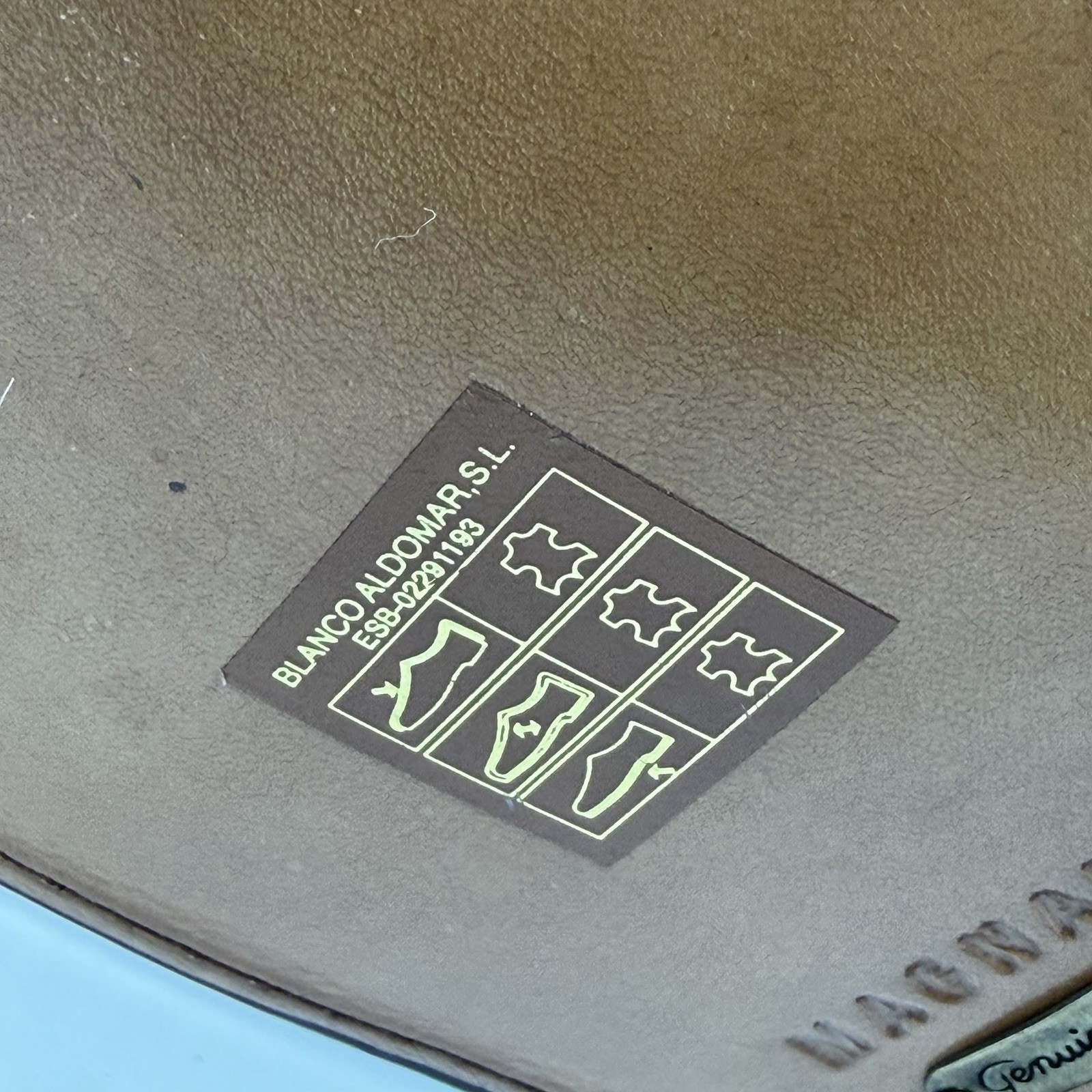 Magnanni Raul Cognac Lizard Penny Loafers Made In Spain Men’s US Size 9 M