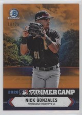 2021 Bowman Chrome 2020 Summer Camp Orange Refractor 10/25 Nick Gonzales s3g