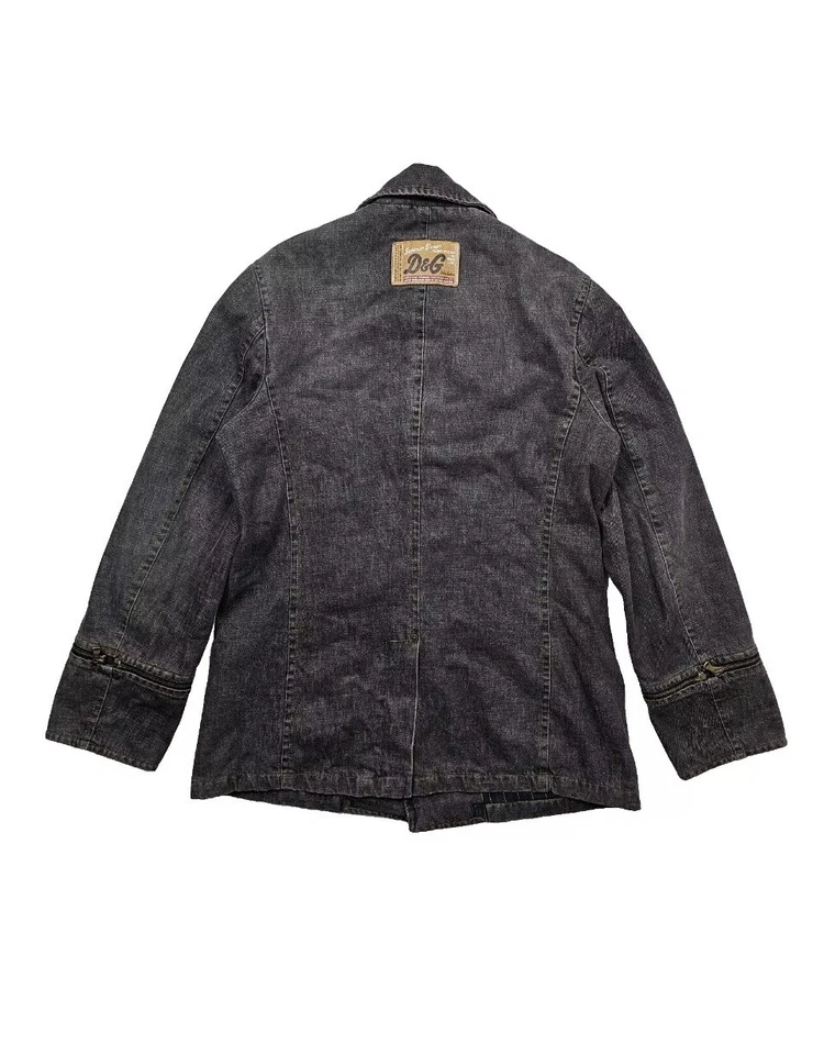 Dolce & Gabbana D&G Chaqueta Blazer Abrigo Denim Talla L Foto 2 de 4