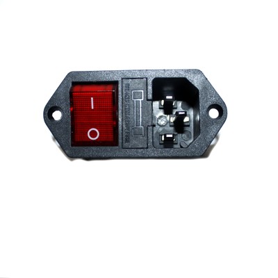 C14 Kaltgeräte abgesichert und geschaltet Einlass Stecker Chassis Panel Mount Stecker Konvolut