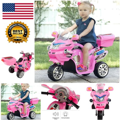 #ad Lil Rider 3 Wheel Electric Motorcycle for Kids Reverse Sounds amp; Headlights $136.79