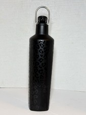 Brumate ReHydration Water Bottle Black Onyx Leopard 25oz Straw Matte